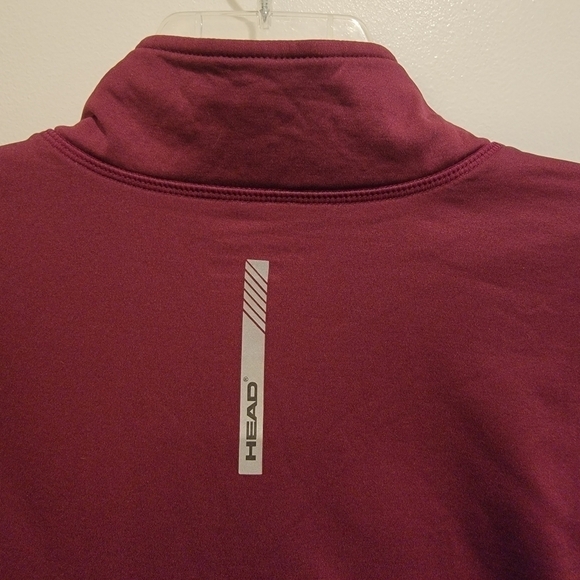 Head Quarter zip Pullover Activewear Jacket Fleece Lined with Thumb Holes Size L - Picture 8 of 15